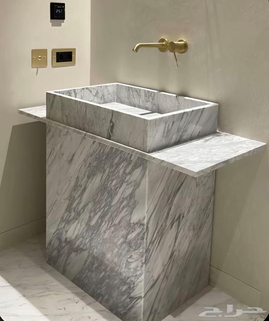 Manufacturing and installation of natural and artificial marble sinks in all types64214349951491113
