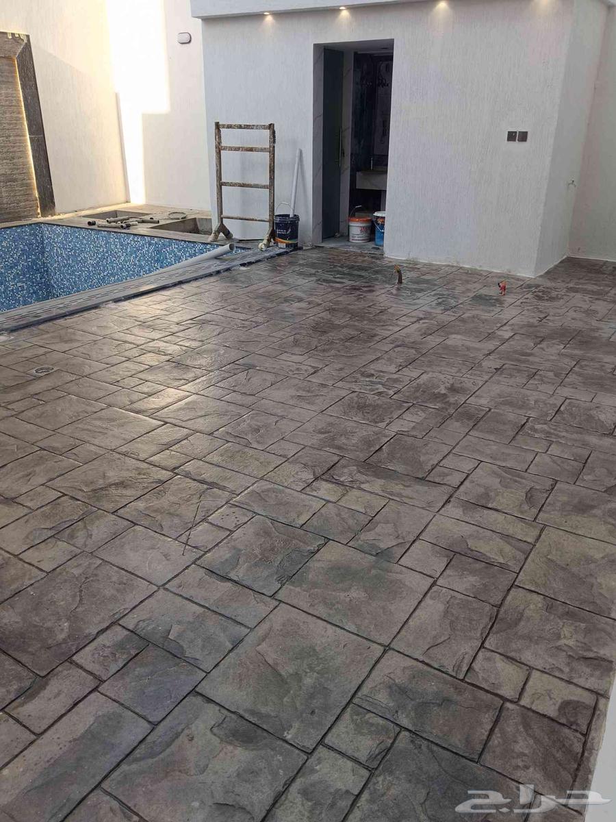 صبه مروحه صبة مطبوعة خرسانة مطبوعة الملونة ايبوكسى مايكرو64213698374018110