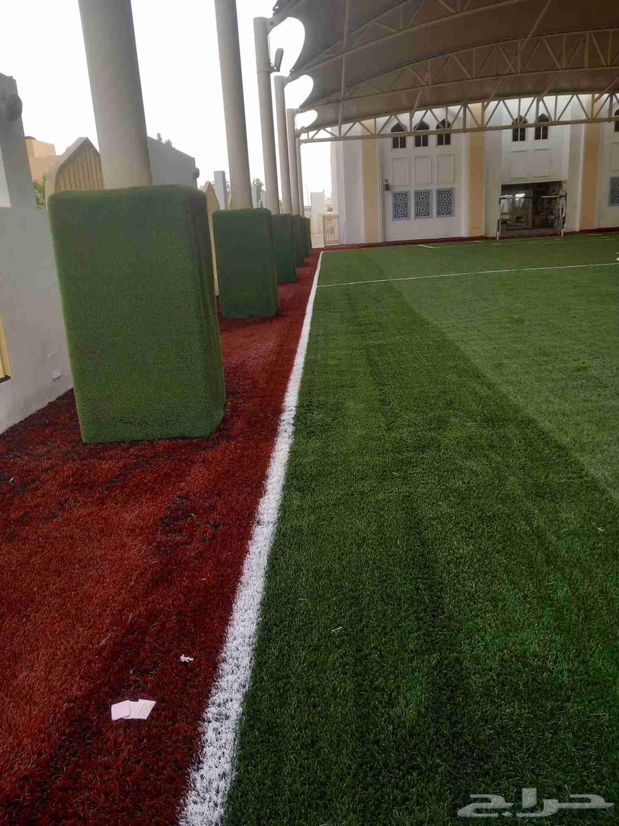 انجيله صناعي ملاغب كوره خدايق تركيب خشب صناعي ديكورات64213918032643114