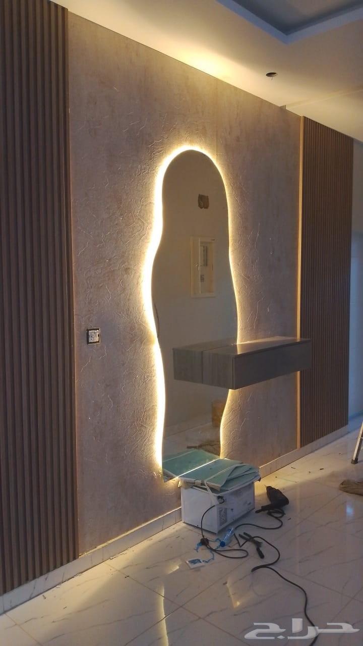 ديكورات مداخل مرايات رفوف اضاءه64212645835137112