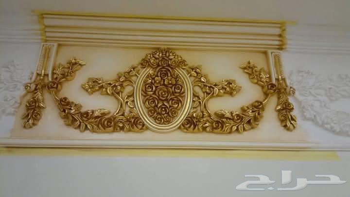 Gold paper cladding and aging of gypsum moldings, all types of furniture and decoration64212228499329114
