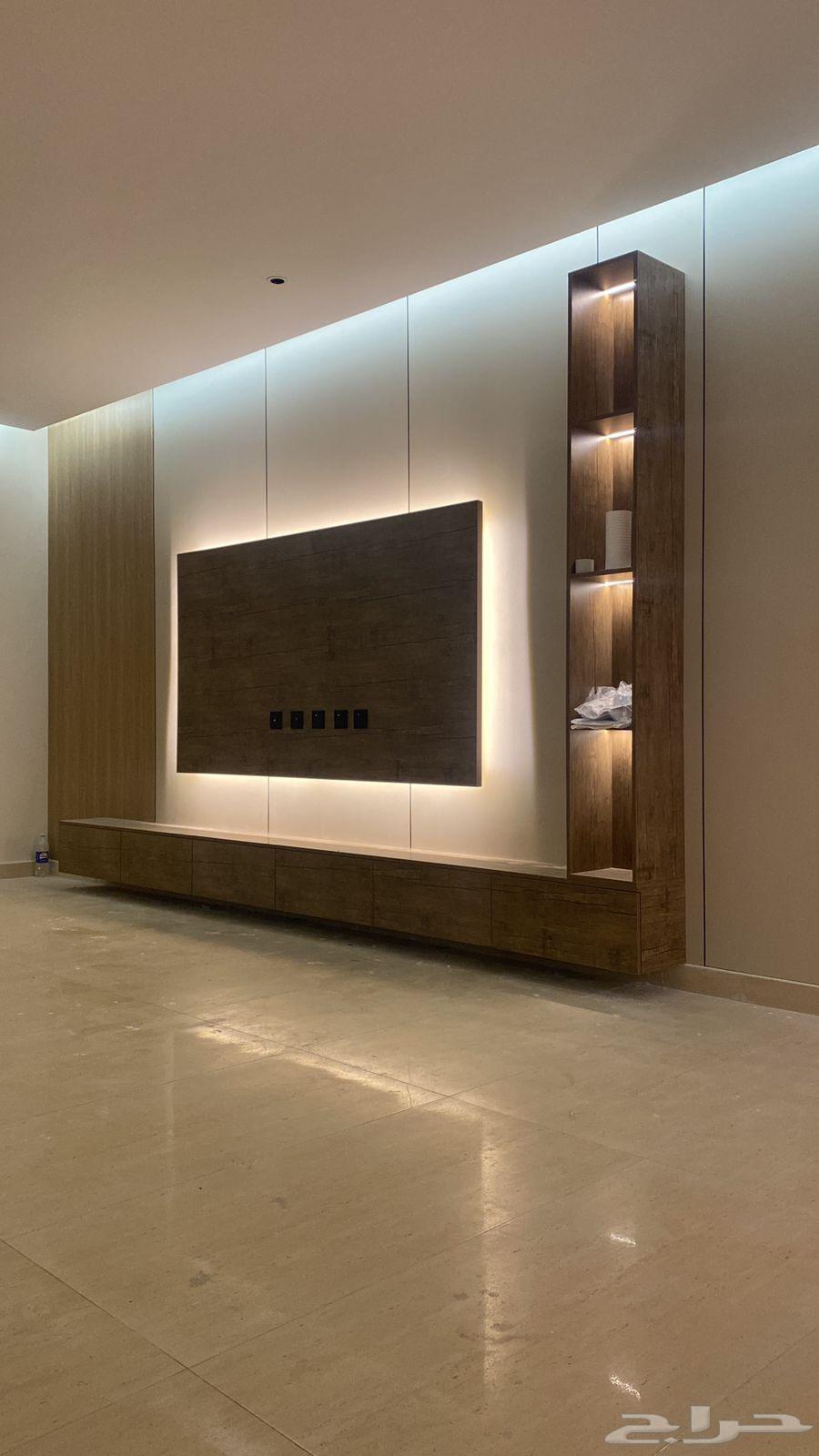 تركيب ديكورات بديل شيبورد رخام خشب خلفيه شاشه جبس بورد رفوف64213482434817111