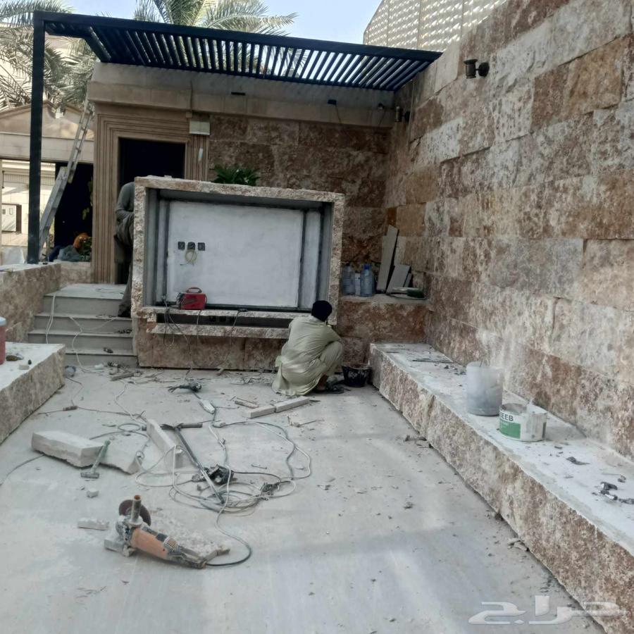 معلم حجر توريد وتركيب حجر طبيعي ابيض نساح جبلي64218072705666110