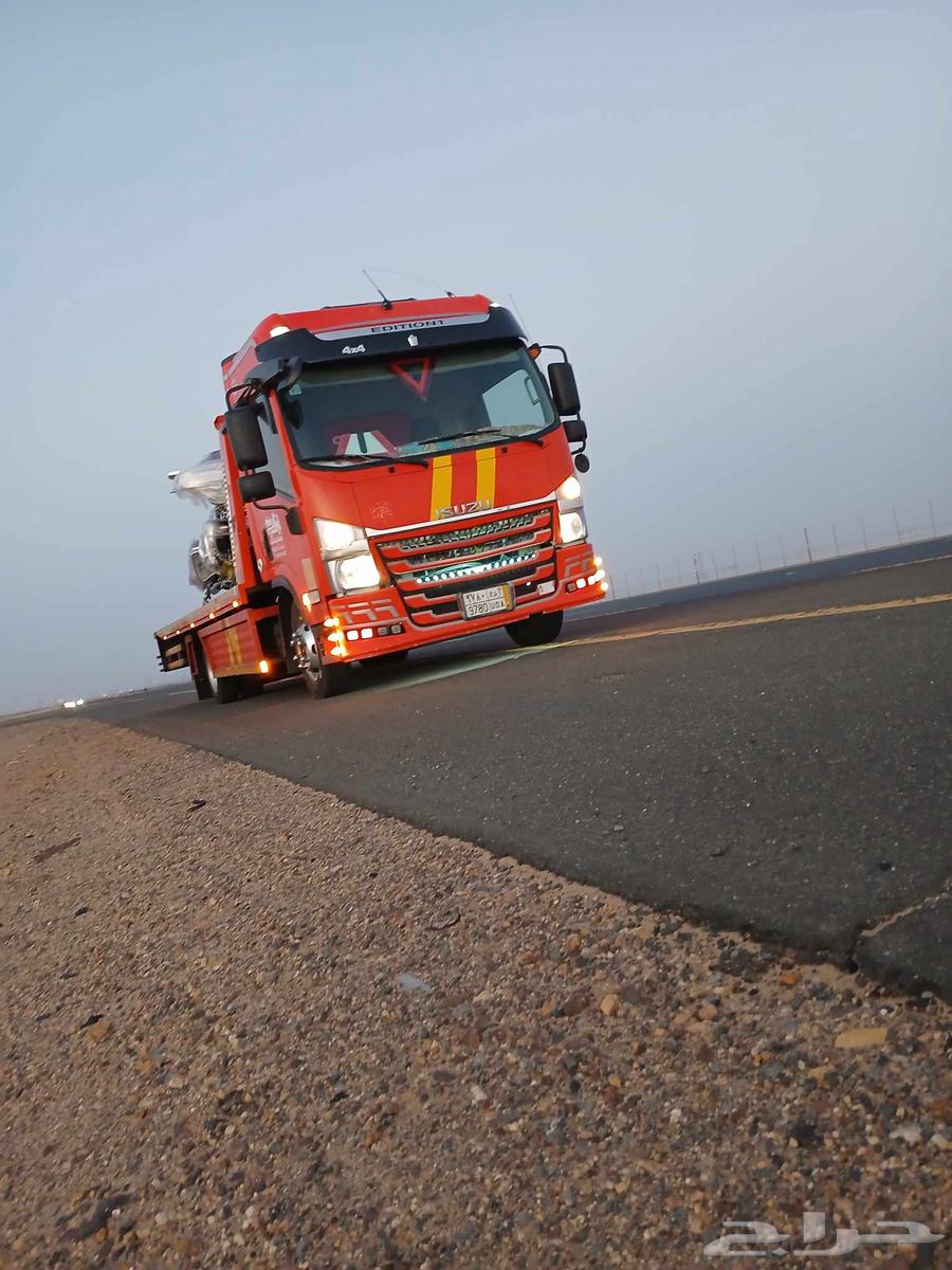 Specialized hydraulic flatbed for loading fire tanks from Riyadh to Dammam64225273314947113