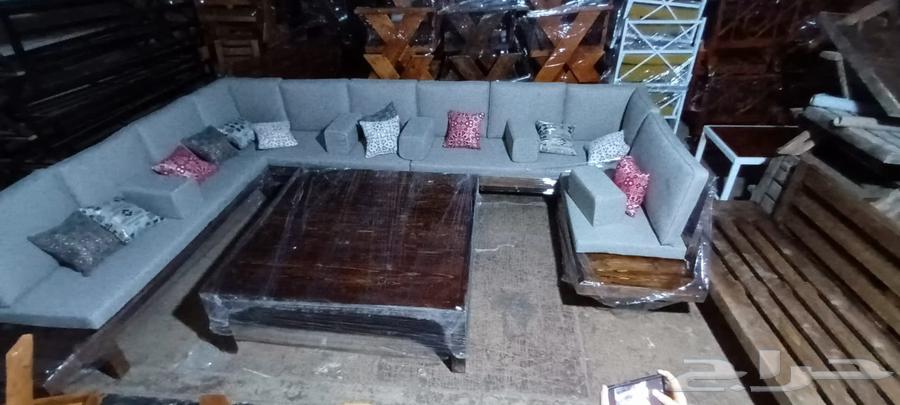 جلسات خارجية خشب وحديد تفصيل جاهز   جودة عالية وتصميم أنيق64225456696193113