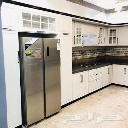 تفصيل مطابخ المنيوم صاج مع رخام صناعي64218306201602114