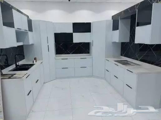 تفصيل مطابخ المنيوم صاج مع رخام صناعي64218306201602112