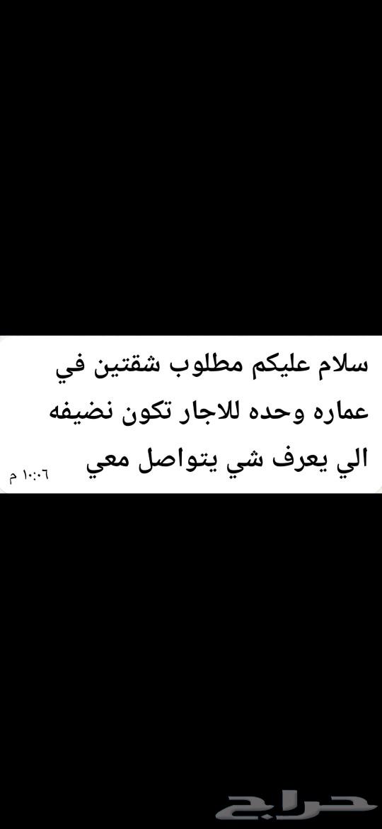 مطلوب شقتين في عماره وحده في نجران64225263076739110