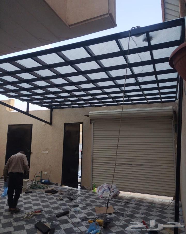 مظلات سواتر مواقف سيارات وجميع اعمال الحداده64217648088322113