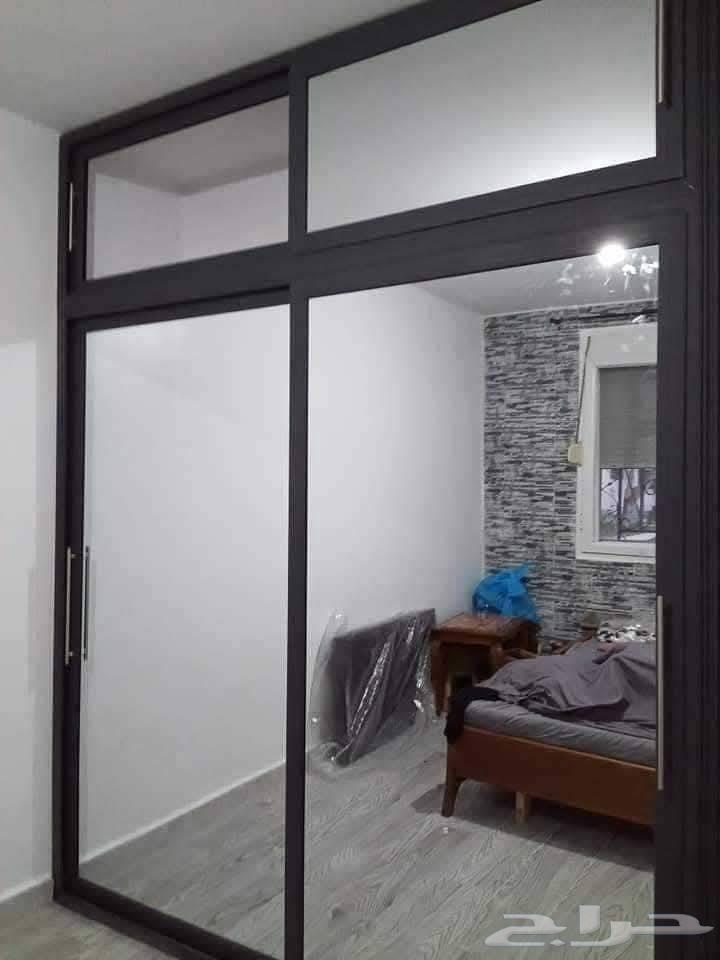 فني الالمنيوم تفصيل ابواب شبابيك مطابخ درايش زجاج64217412107906113
