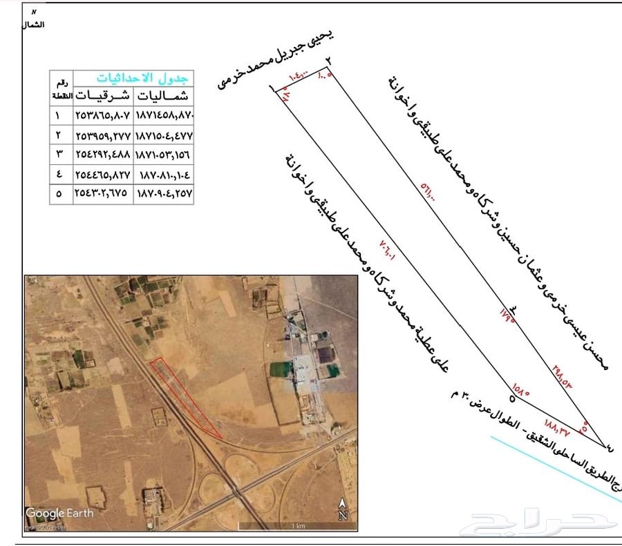 للبيع أرض زراعية في خبت الجنية في أبو عريش64225263985923110