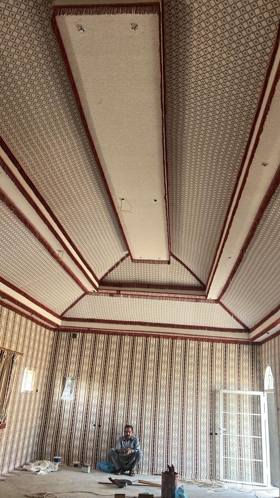 قرميد جمالون بيوت شعر تلبيس قماش64229386093185114