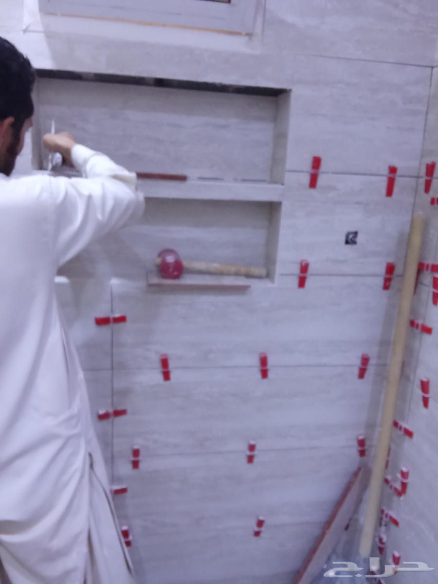 مبلط تركيب بلاط سيراميك بورسلان رخام جدران حمامات ارضى مطبخ64229385220355113