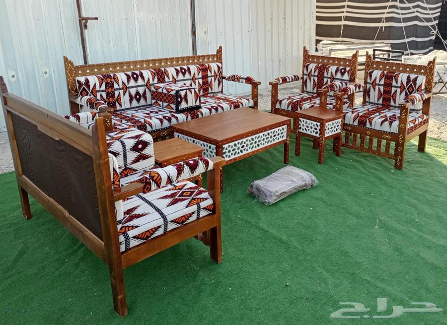جلسة خارجية كراسي خشب حديد جلسات حدايق طقم كامل64228273368961110