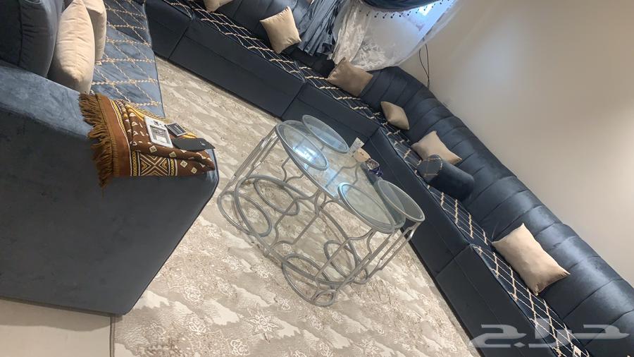 كنب للبيع مع ستارة وفرشة الكنب تفصيل وليس جاهز64228827454979110