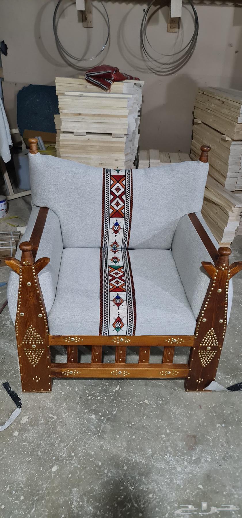 جلسة خارجية كراسي خشب حديد جلسات حدايق طقم كامل64228273368961112