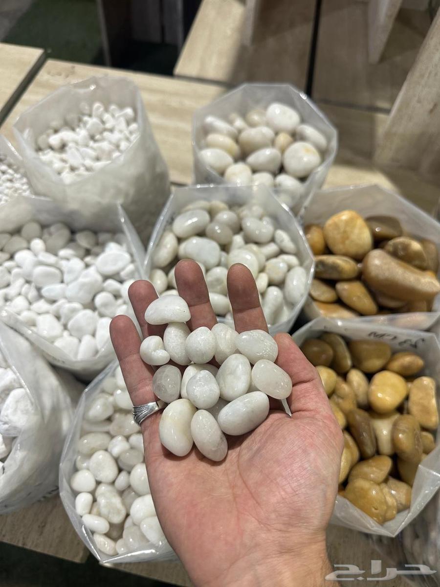 حجر زينه بحص زينه حصى زينه للحدائق ولممرات وديكوارات داخليه64225865015553112