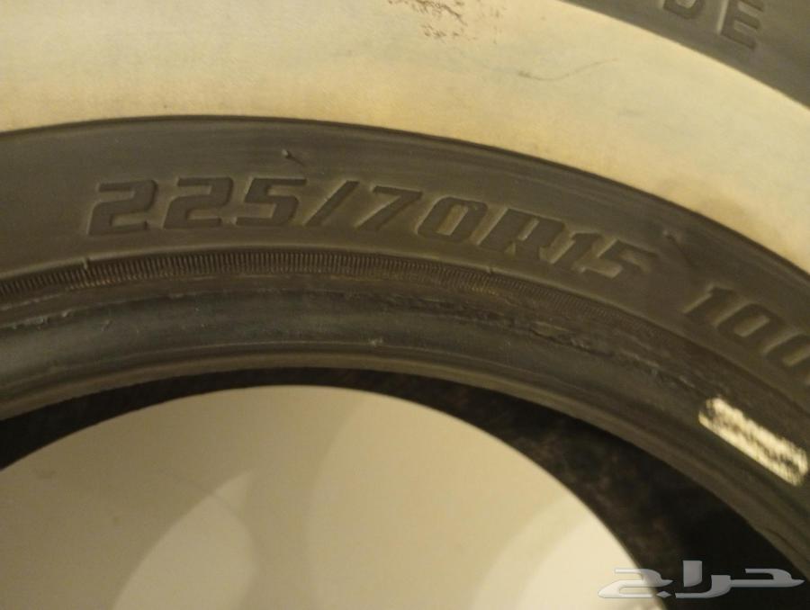كفرين خط مقاس 225 70 15 نظيفه للبيع64613618365315112