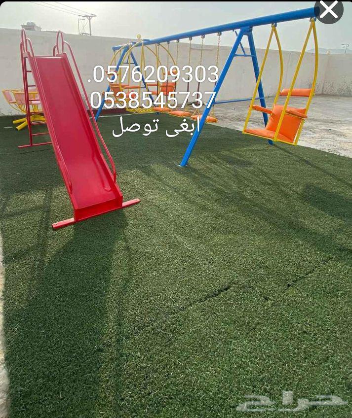 في مرجيحه. . زحليقه دواره كراسي حديد خشب كله في . ا64676249337603110