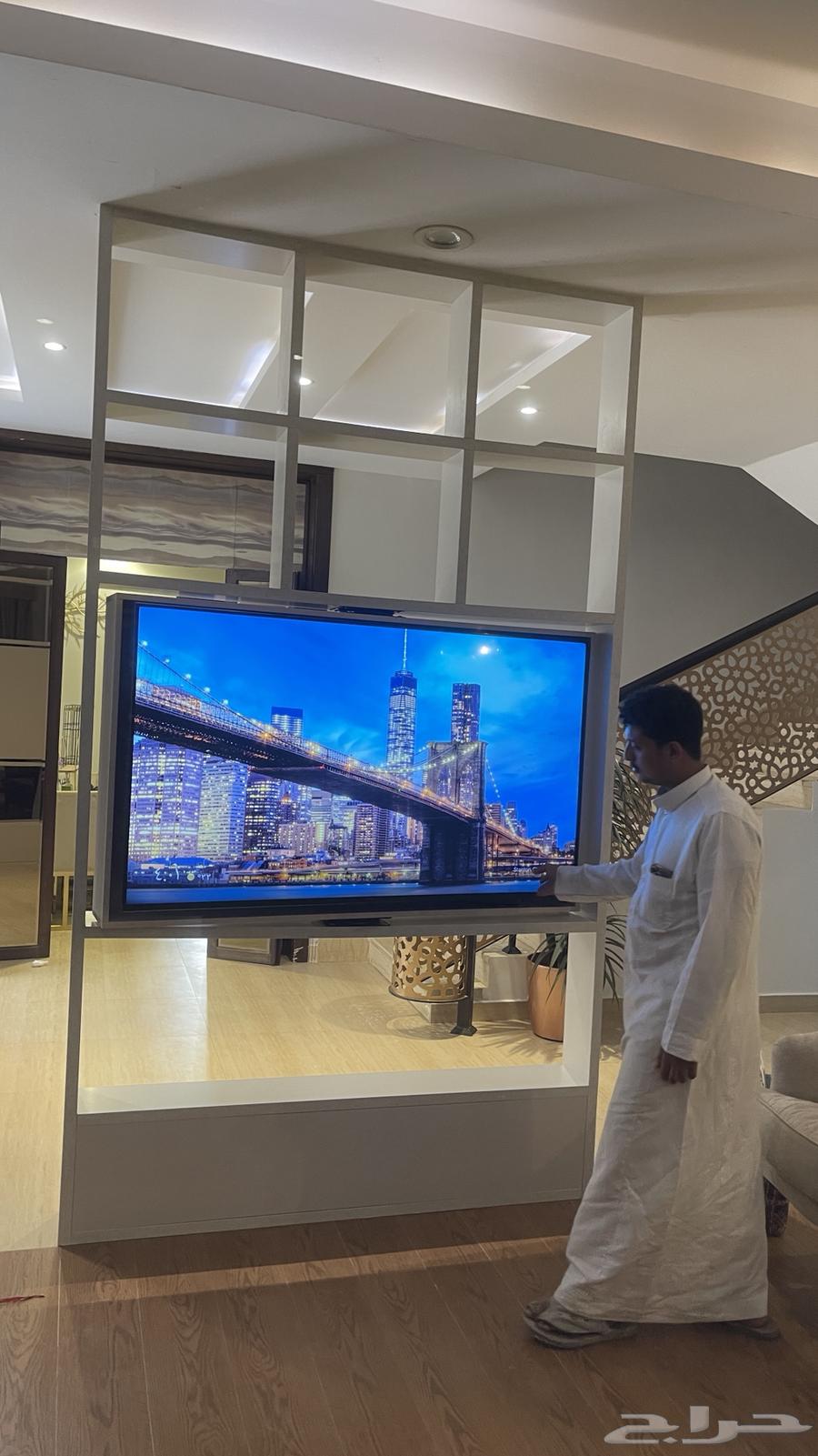 Hidden sliding door decorations, rotating partition, entrance decor, wall background64240299692675112