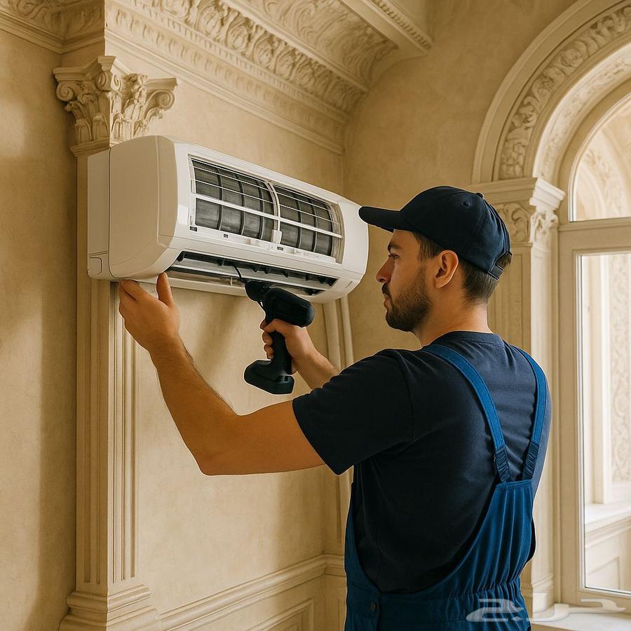 Air conditioning technician for disassembling and installing air conditioners64240624053633111