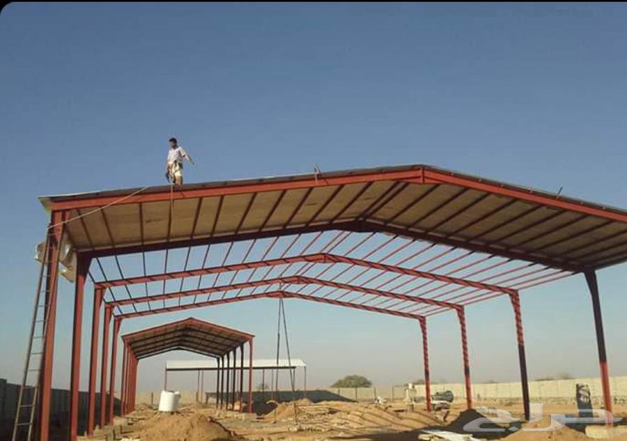 مظلات سواتر هناجر برجولات سقف بنل جميع اعمال الحداده64240298883459111