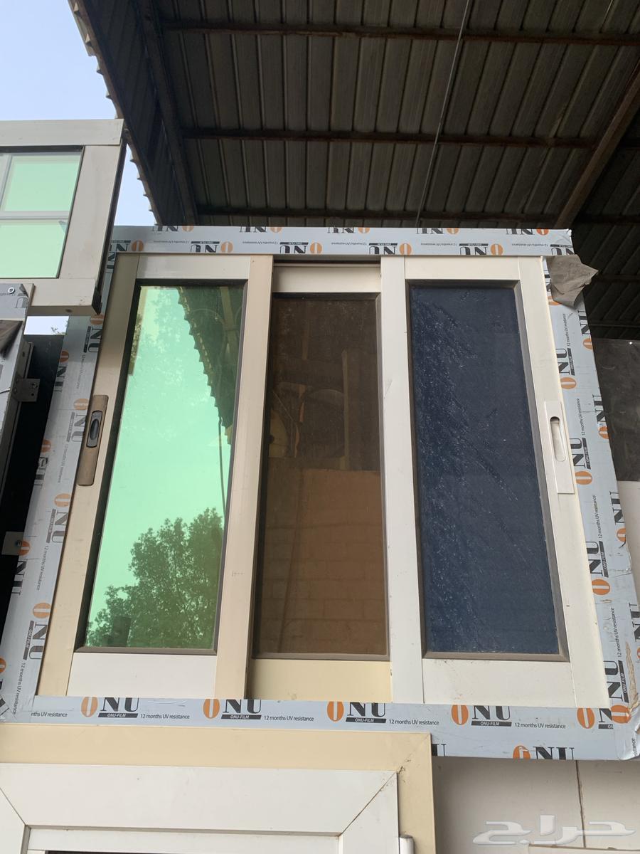 ابواب المنيوم دبل تفصيل مع تركيب64240787648131113