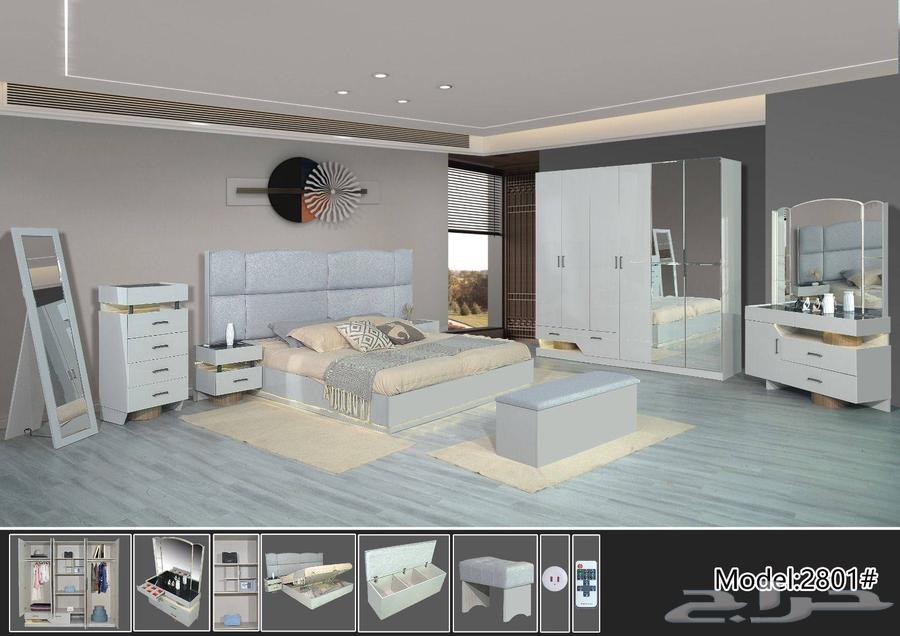 غرفة نوم 9قطعة 4500شامل التوصيل والتركيب جدة64241652410755110