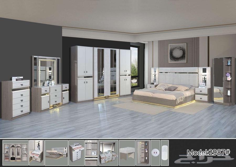 غرفة نوم 9قطعة 5800شامل التوصيل والتركيب جدة64244833696769110