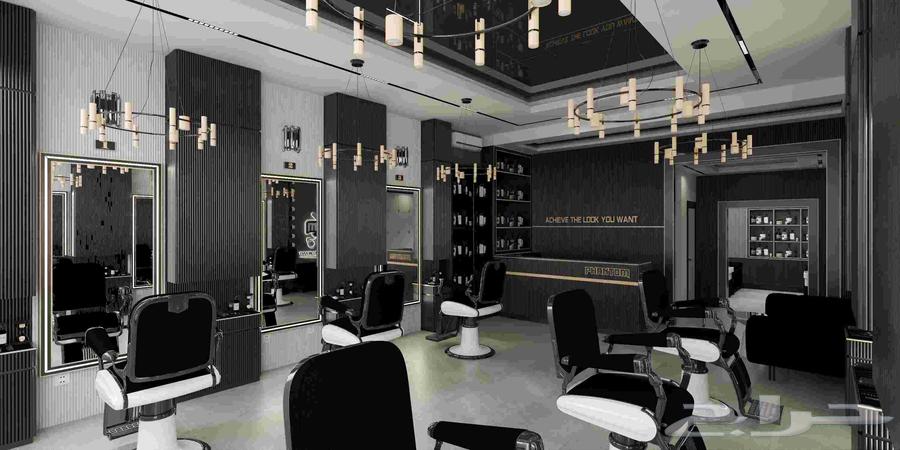 تصميم داخلي وديكور لمحل حلاقه64253797149443110