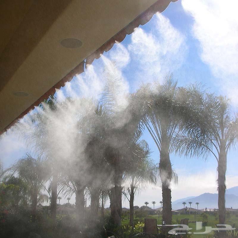 Mist and spray cooling systems installation for mosque fan columns64240460278786113