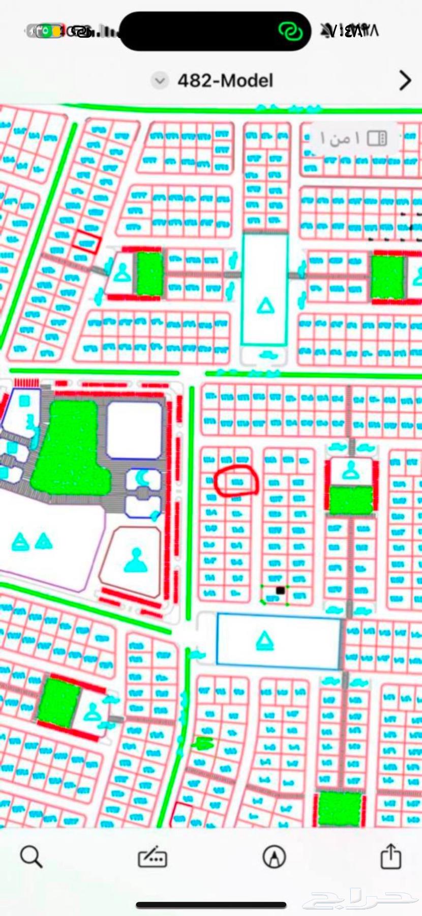 قطعه للبيع مخطط الروابي 48264240138221187110