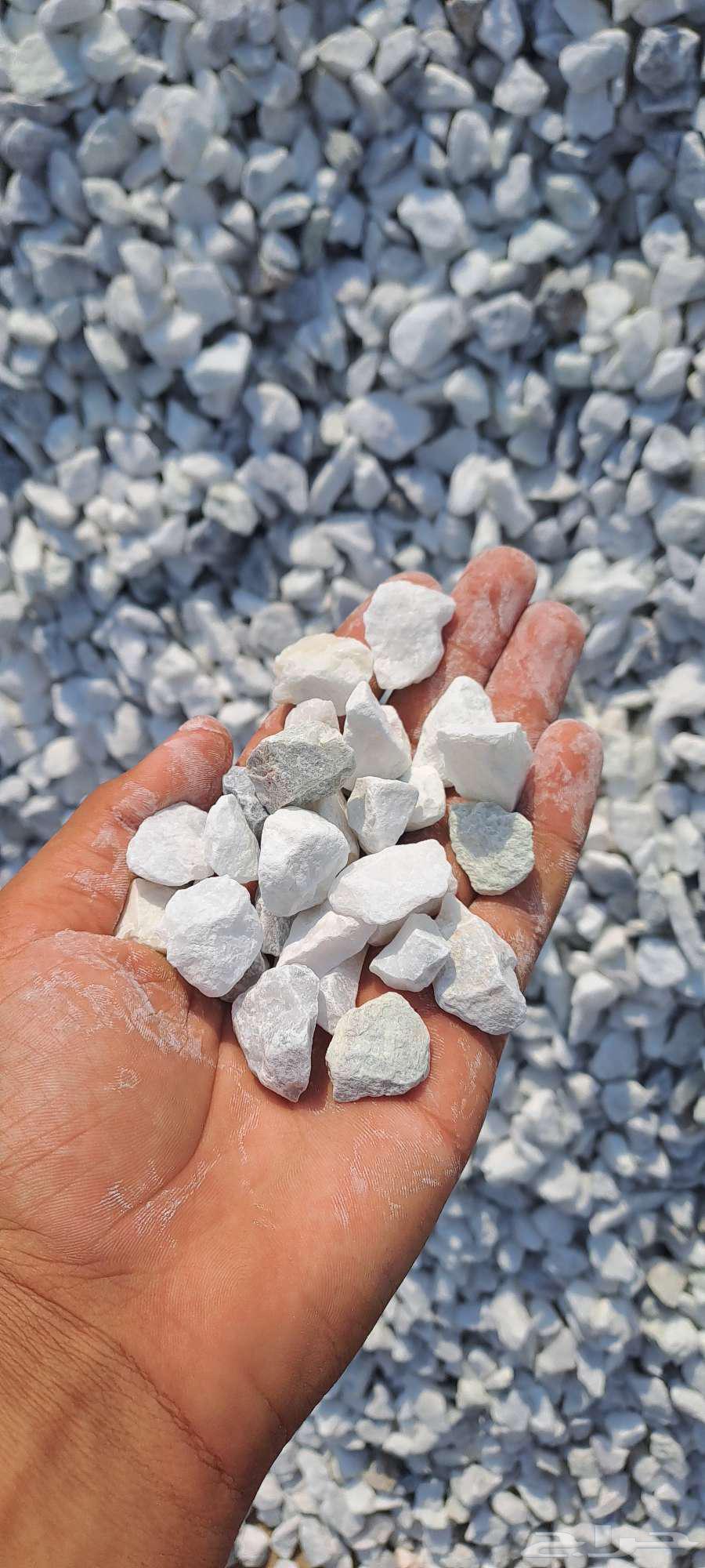 كسر رخام خرسانة بيضاء احجار زينة64241147441409110