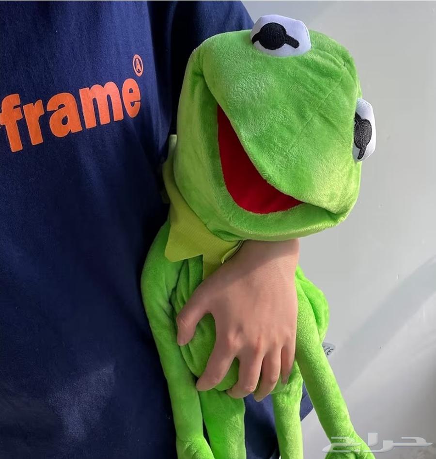 دمية على شكل ضفدع من كيرميت لعبة قطيفة محشوة ناعمة من القطي64240300732289112