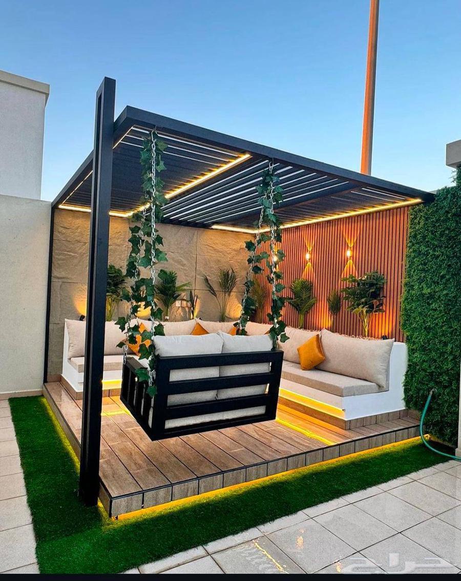 Car shades, seating shades, wooden pergolas, yard screens, wooden screens, Jeddah64249722632579111