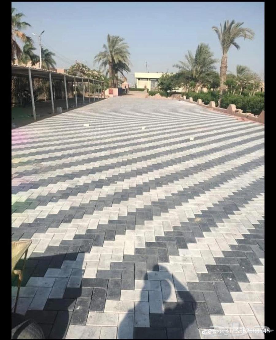 Sami Rajab, teacher of pavers and interlock, works on plans, gardens, and school courtyards64254156275715112