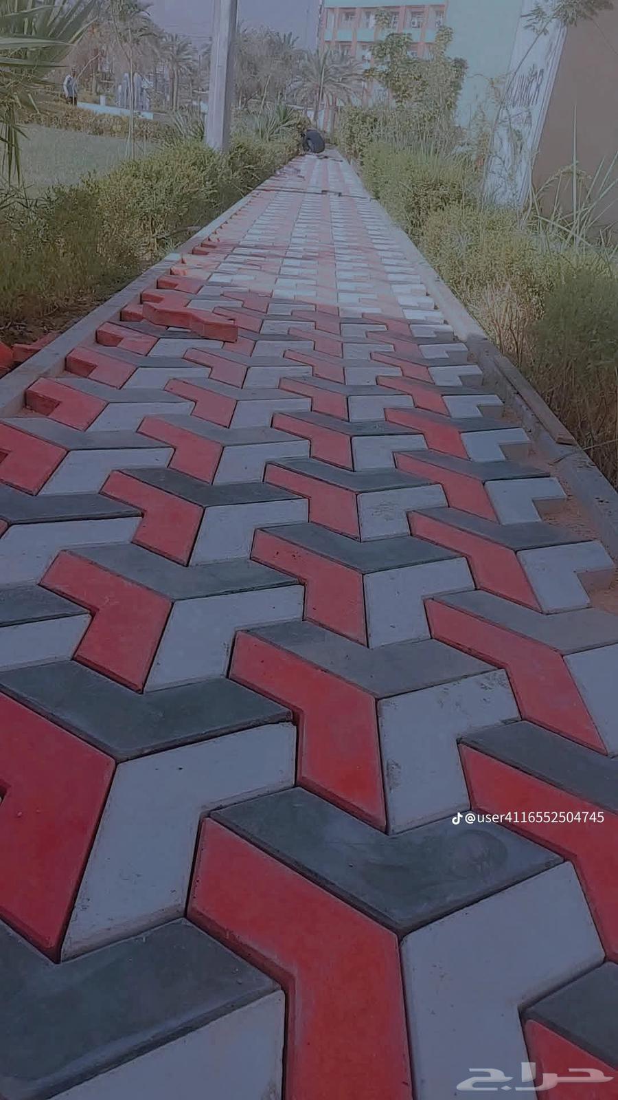 Sami Rajab, teacher of pavers and interlock, works on plans, gardens, and school courtyards64254156275715114