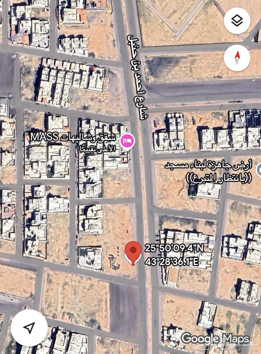 للبيع أرض تجارية في حي الحمراء بالرس64253979214211110