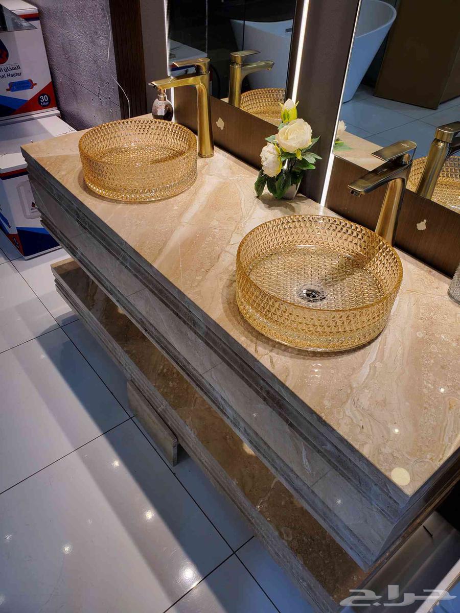 تفصيل مغاسل رخام وطاولات رخام حسب الطلب64254318477058111
