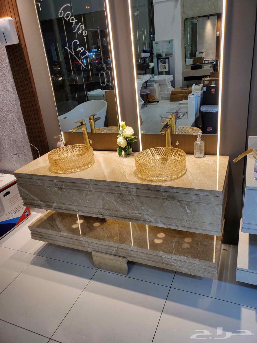 تفصيل مغاسل رخام وطاولات رخام حسب الطلب64254318477058112