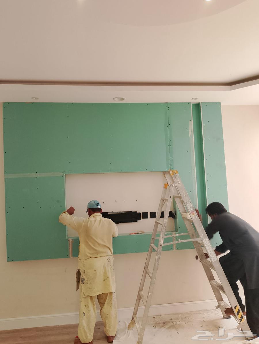Artistic Gypsum Board Decorations by Technician and Engineer in Hail64249938262915113