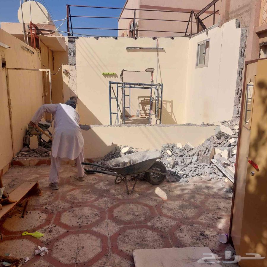 تكسير جدران بلات ترميم بني مجلس حائل64254955447299114