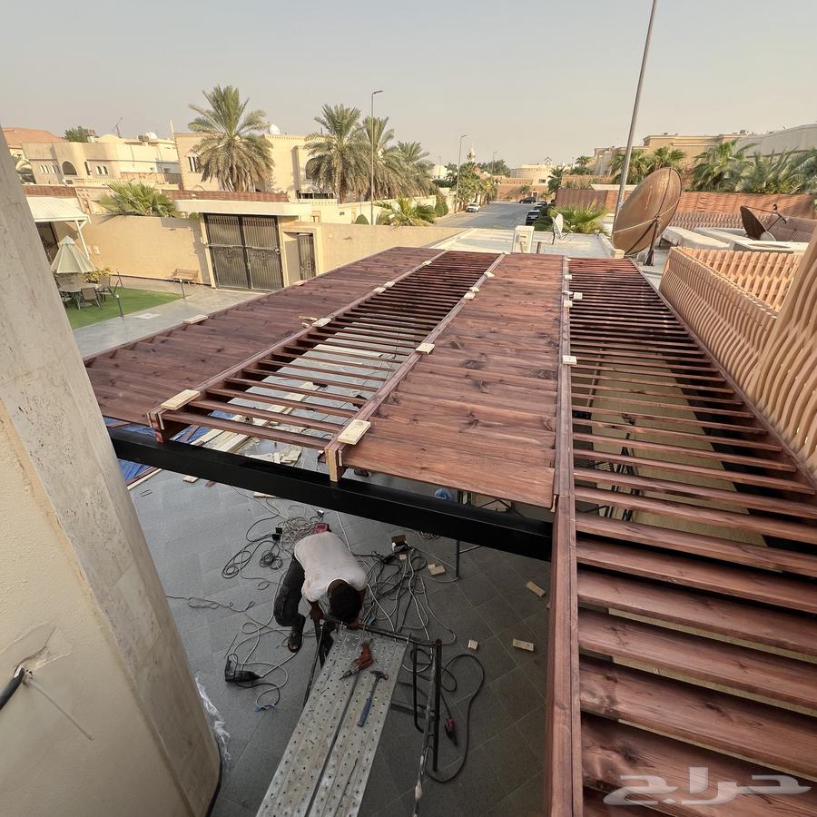 مظلات أحواش خشبيه كاسر للشمس64254316992129113