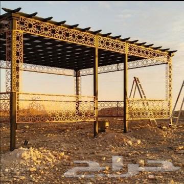 مظلات سواتر وجميع اعمال الحداده64253985660675110