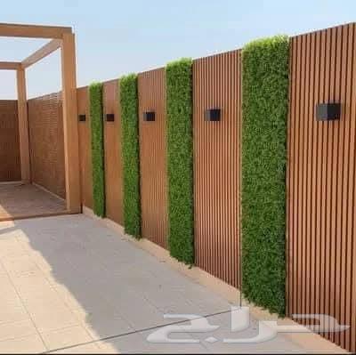 Wood alternative and wooden cladding, supply and installation of artificial grass for walls and floors B64254508805633111