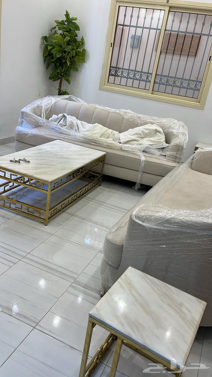 كنب تفصيل شبج جديد ضغط80قماش فخم مع طارلات7قطع64250138490881110