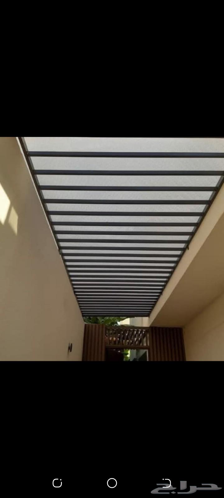 مظلات وسواتر وهناجر وبرجولات وجميع اعمال الحداده64253987961603111