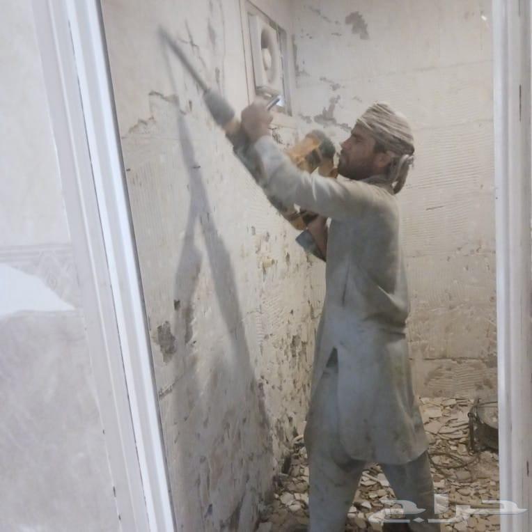 عمال تكسير سراميك جدران تهميل وتنظيل دينه كانتينرات. مستودع64254823241090114