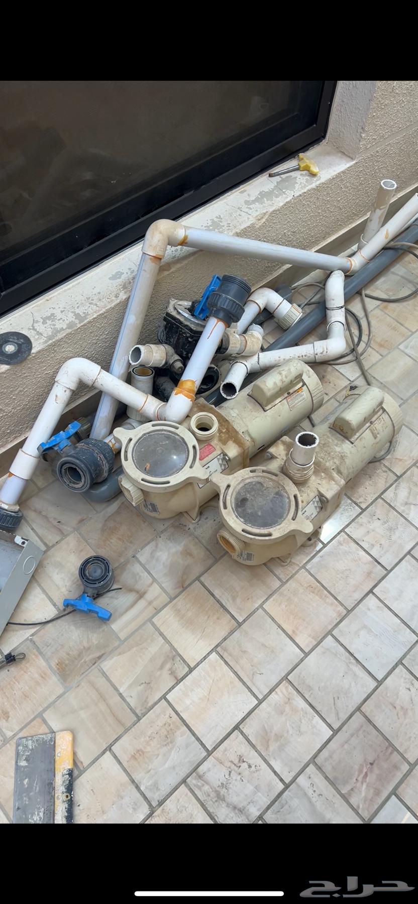 Complete swimming pool accessories with edge protection, urgent sale64253979008641111