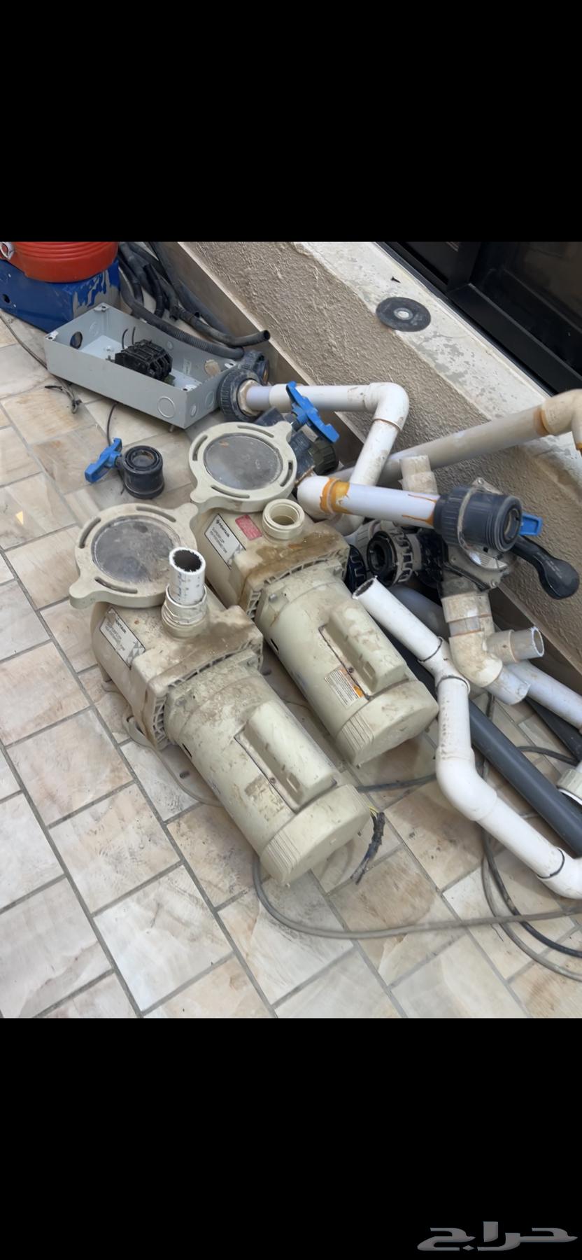 Complete swimming pool accessories with edge protection, urgent sale64253979008641113